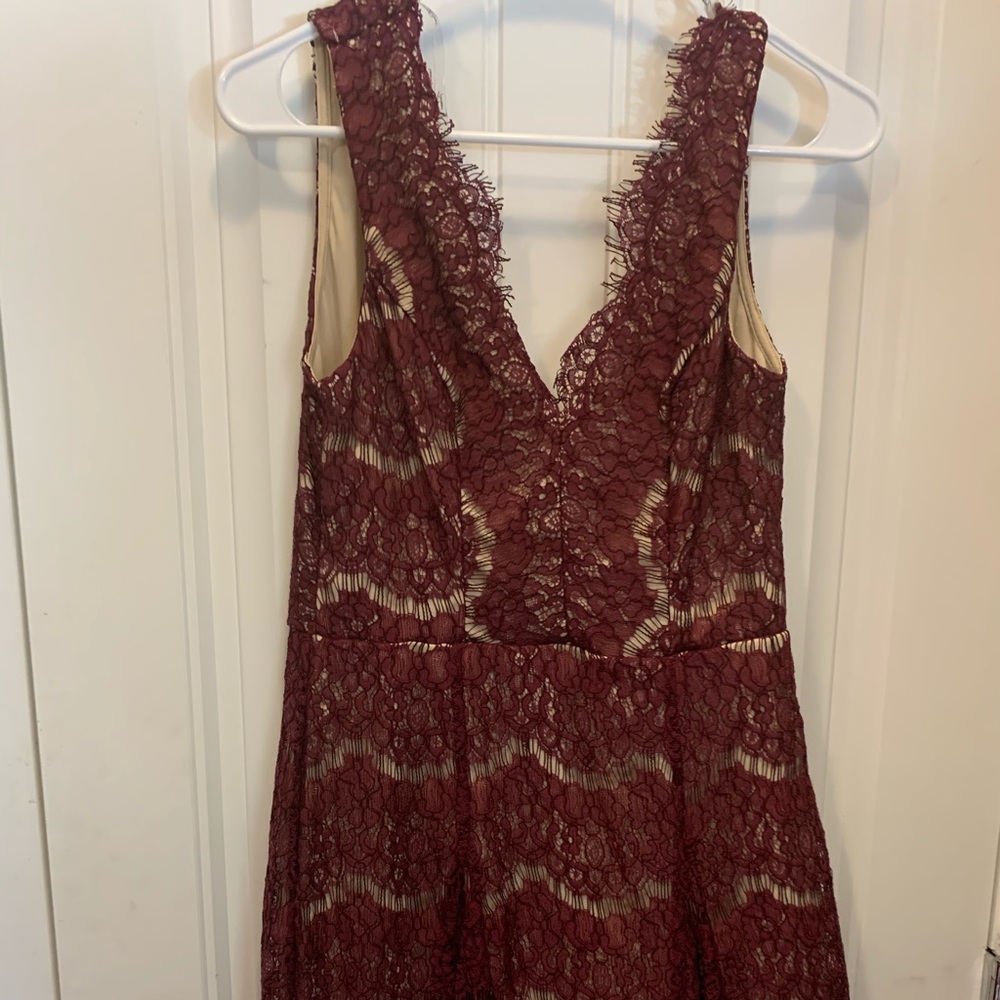SOLD. Brand new Burgundy lace dress